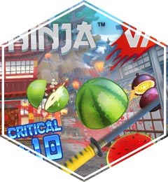 Le jeu Fruit Ninja dans sa version en réalité virtuelle